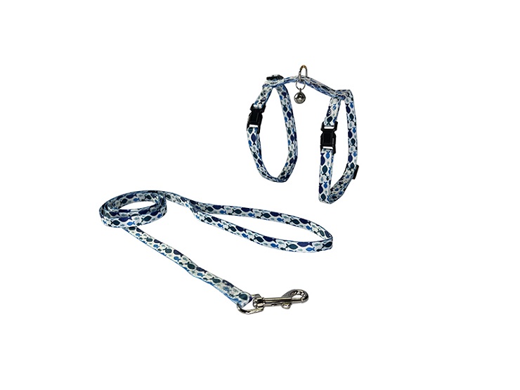 Cat Harness & Leash Fish Flock PET INTEREST